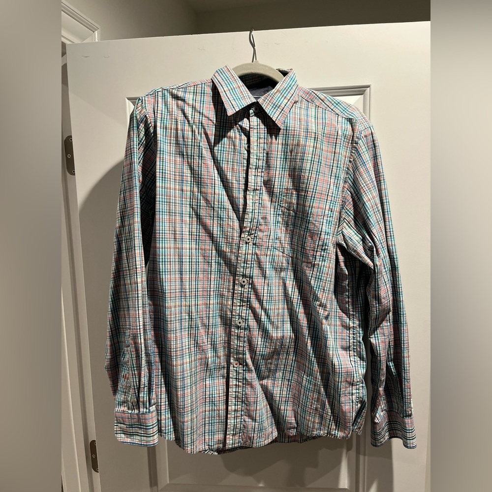 Clubroom slim fit men’s button-down collar - Size Medium